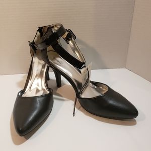 Black high heel shoes